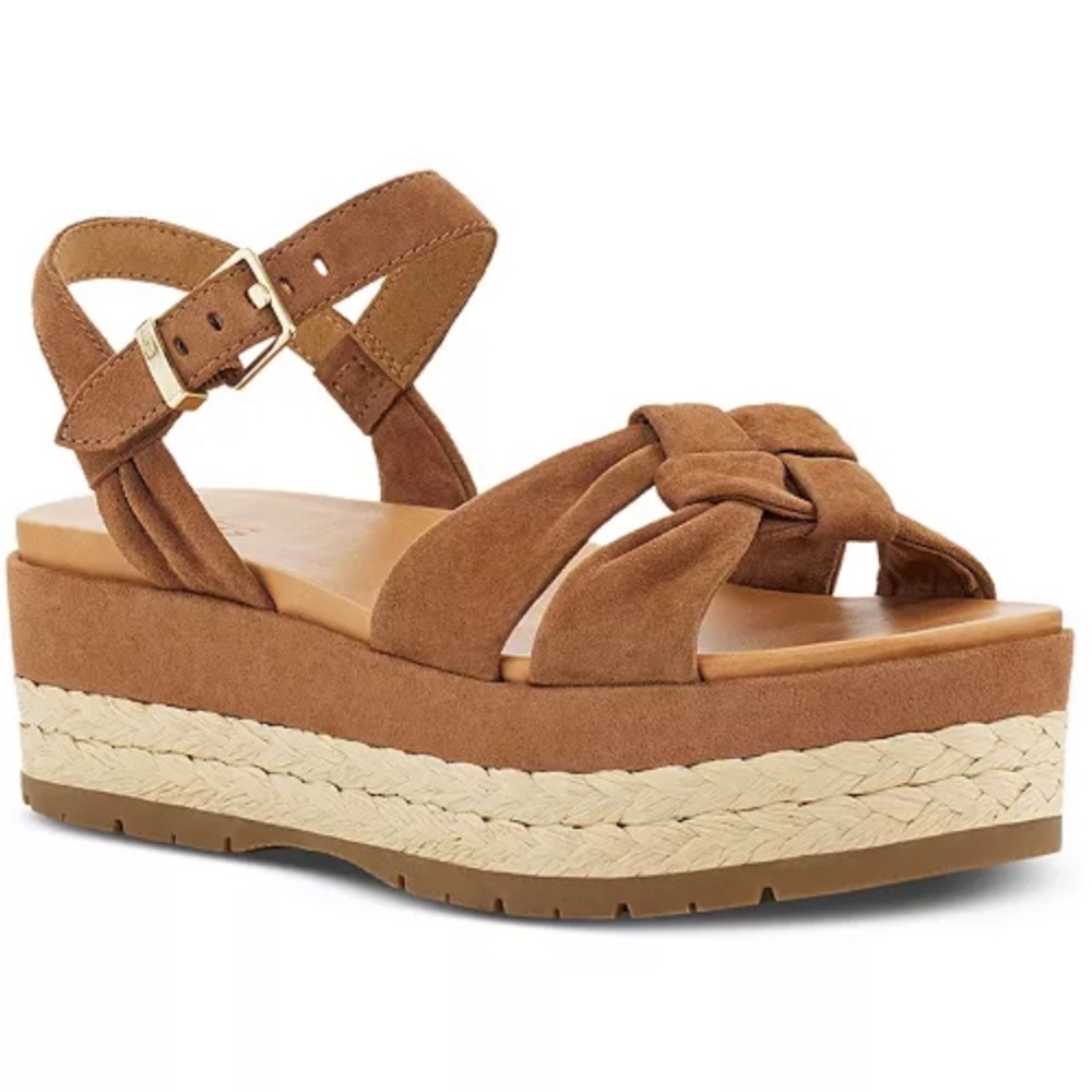 Brand NWT UGG Neusch Leather Espadrille Sandal Size 7.5 M
